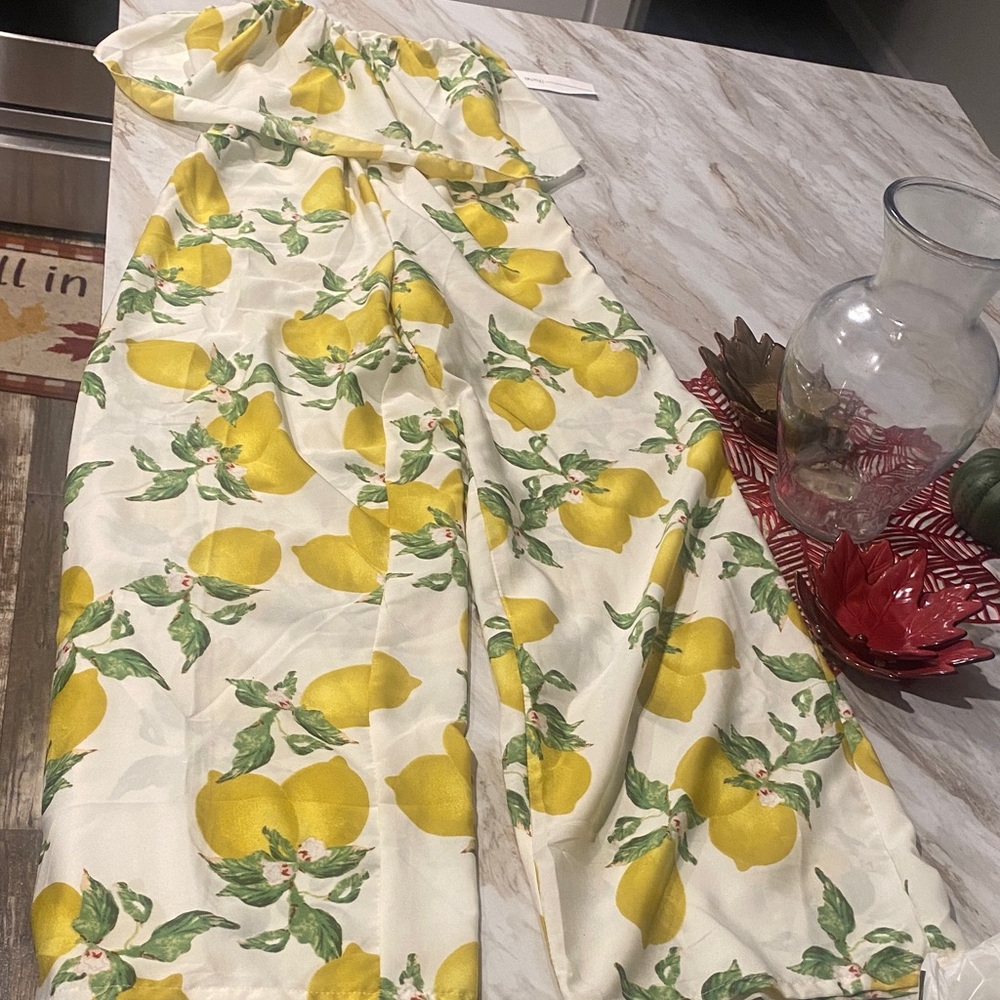Truth NYC Lemon Print Jumpsuit